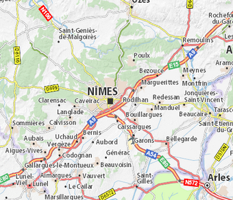 carte de Nimes
